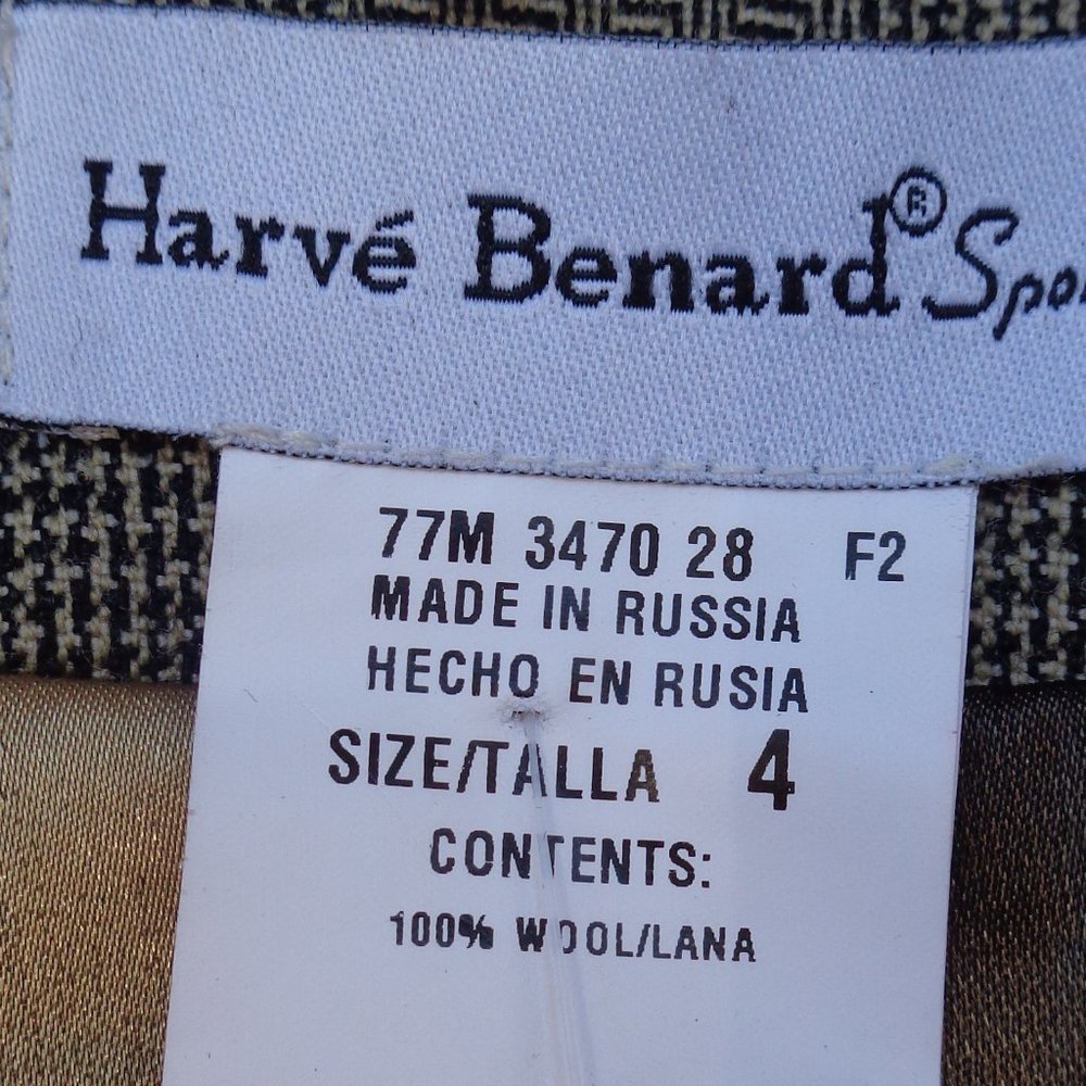 Last Chance ❌ NWT VINTAGE Harve Benard Sport blazer w faux leather accents - Picture 5 of 16